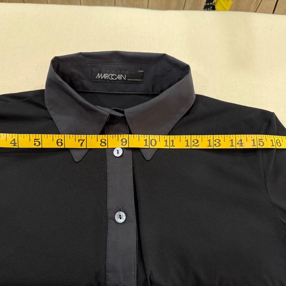 Marc Cain Button Up Collared Polo Style Top, Marc Cain size N2 - Picture 5 of 12